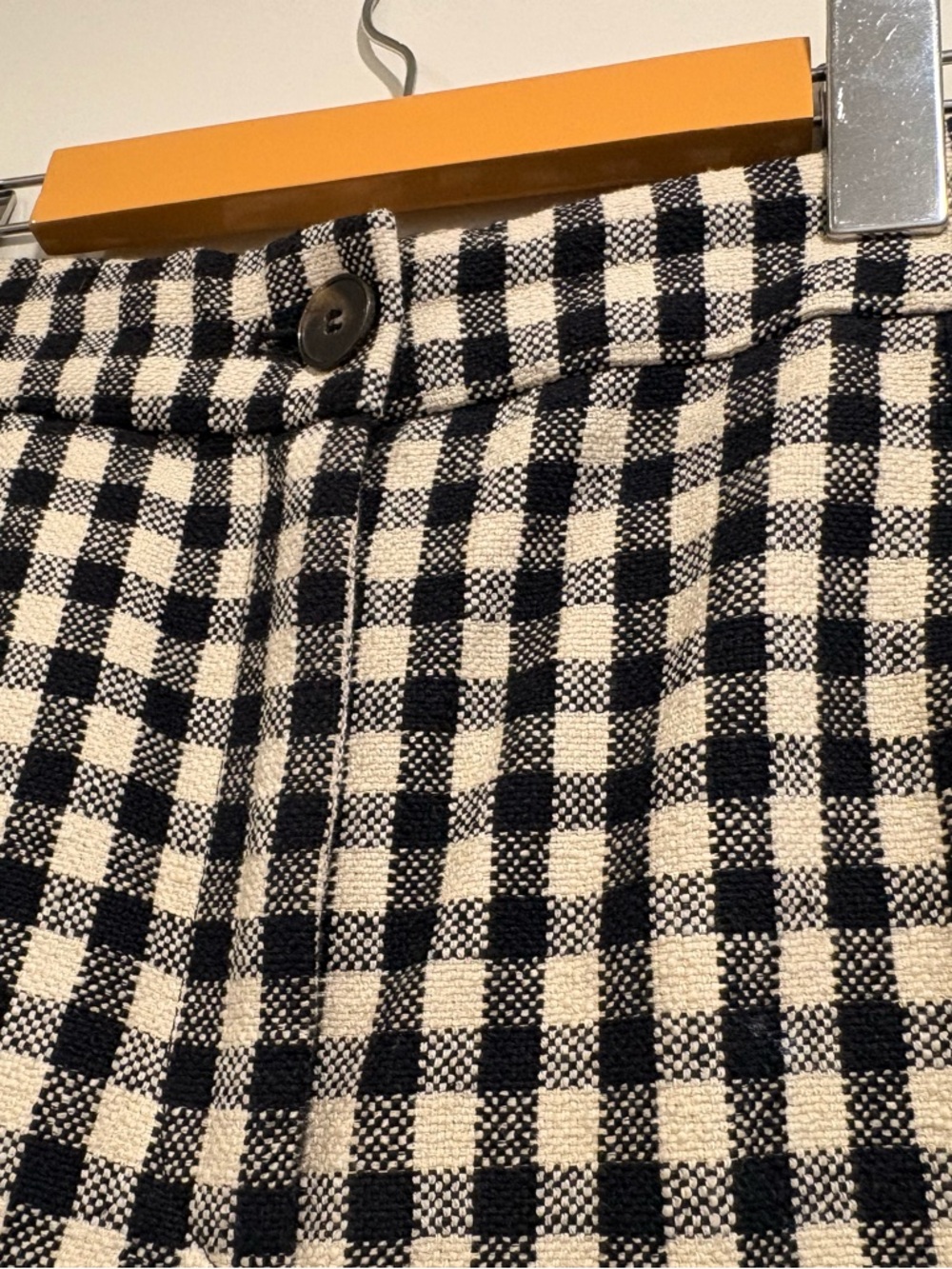 SEZANE MARTIN CROP TROUSERS
Black and Ecru Gingham 36 - Picture 7 of 13